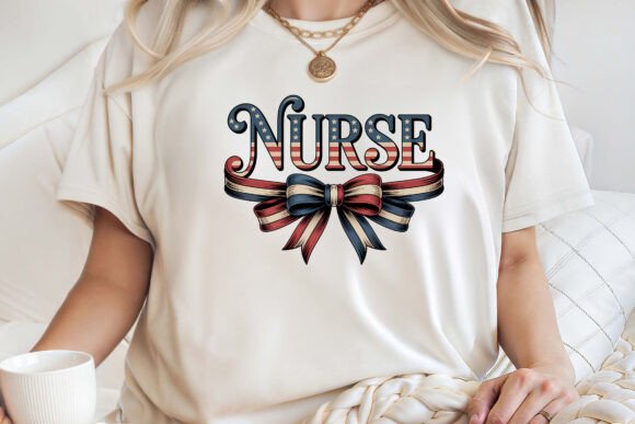 4th of July Patriotic Coquette Nurse Png