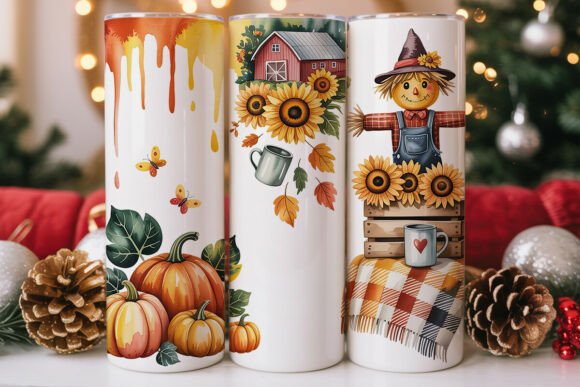 Autumn Fall Vibes Watercolor 20oz Wrap Review