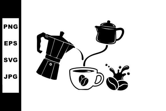Coffee Brewing Process Illustration: Graphics for Branding