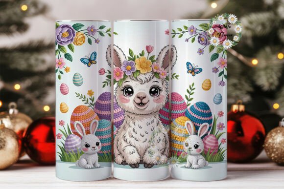 Easter Llama Tumbler Wrap Graphics Review for Tumbler Wraps