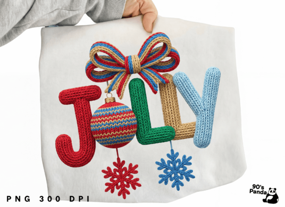 Faux Yarn Crochet Jolly Coquette Bow: Graphics & Illustrations