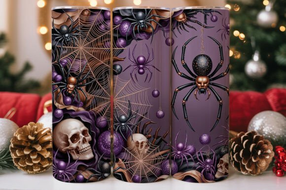 Gothic Glitter Spiders Graphics & Tumbler Wraps Review