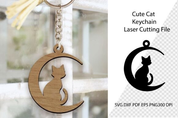 Halloween Cat Keychain Laser Cut for Local Branding