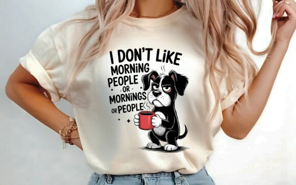 I Don t Like Morning People Funny Shirt Graphics for T-Shirt Designs