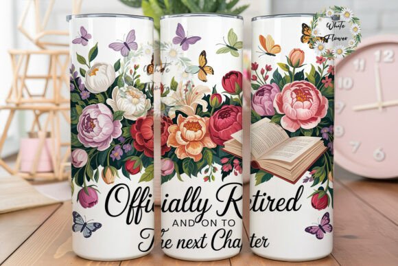 Officially Retired Floral Wrap PNG: Tumbler Wraps Graphics Review