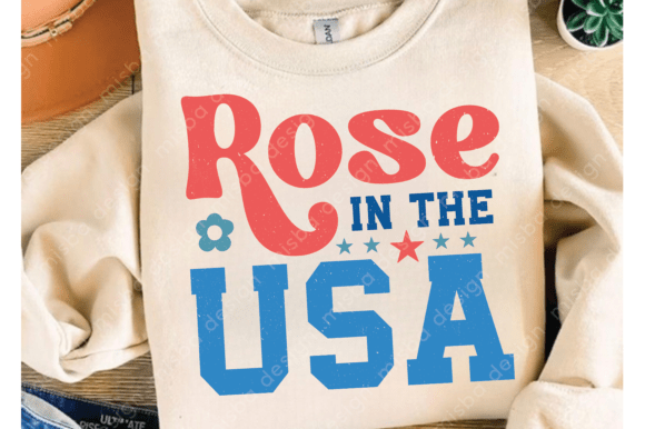 Patriotic Graphics & T-Shirt Designs: USA Rose SVG PNG Review