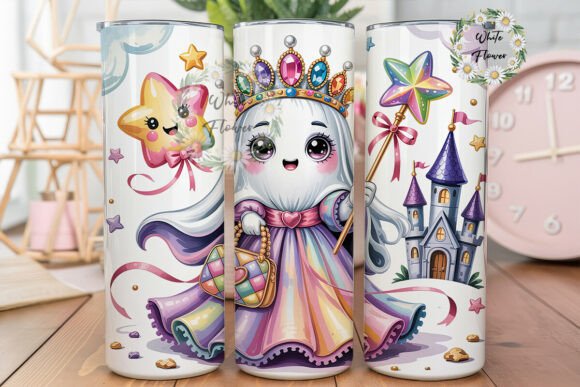 Princess Ghost Glitter 20oz Skinny