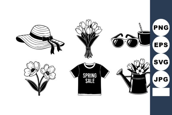 Spring Sale Graphics: Illustrations for Fresh Editorial Content