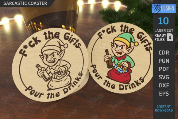 Winter Amp Laser Cutting: Sarcastic Coaster Review